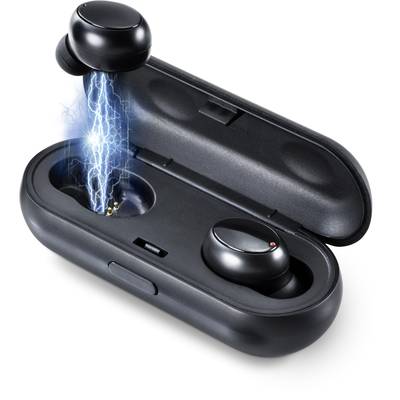 Bluetooth In-Ear sztereo headset, fekete, Renkforce RF-BTK-150