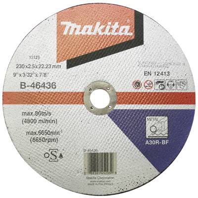   Makita    B-46436  Vágótárcsa, egyenes  230 mm  1 db  
