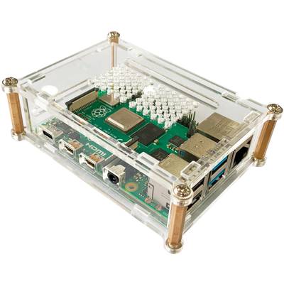 Joy-it rb-casep4+01 SBC ház Alkalmas: Raspberry Pi® Átlátszó