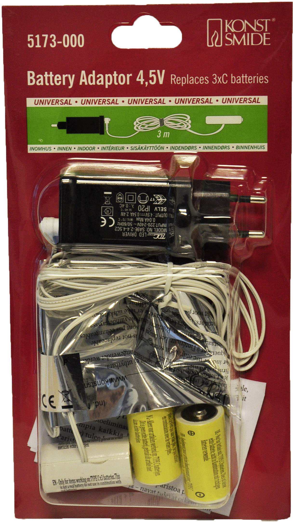 Konstsmide 5173-000 Hálózati adapter, elemes termékekhez Beltérre Hálózatról üzemeltetett-1