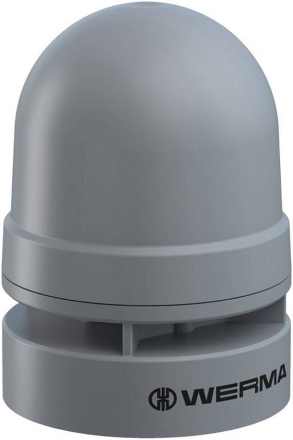Werma Signaltechnik Jelzősziréna  160.700.60 Mini Sounder Dauer/Puls 115-230VAC GY  Hosszú hang, Pulzáló fény 115 V/AC, 230 V/AC 95 dB