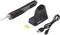 Akkumulátoros forrasztópáka töltőállomással, USB-kábellel és forrasztószivaccsal. Alkalmas precíziós forrasztási munkákhoz még akkor is, ha nincs közelben elektromos aljzat.