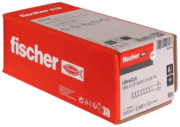 Fischer 543581 ULTRACUT FBS II 8x90 25/- SK A4 Betoncsavar         50 db