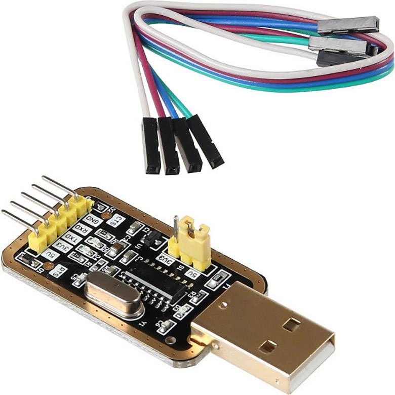 Joy-it sbc-ttl Jumpe kábel Raspberry Pi® [1x USB 2.0 dugó, A típus - 4x Áthidaló huzal alj] 20.00 cm