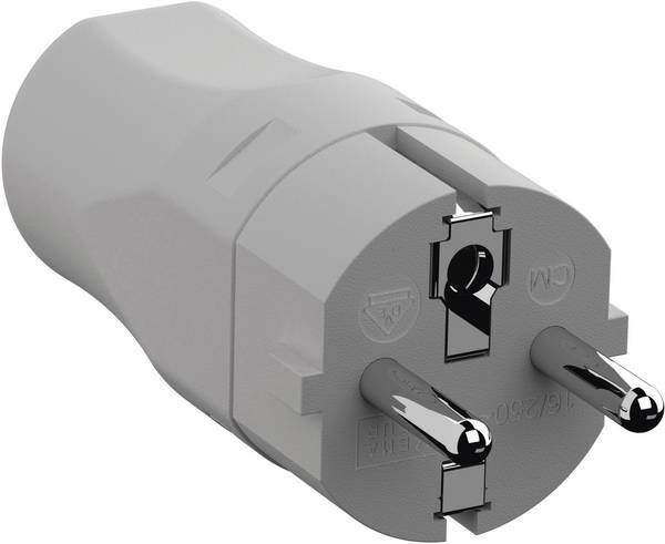 Bachmann 960.301 Védőérintkezős dugó Poliamid  250 V Élénk szürke (RAL 7035) IP20