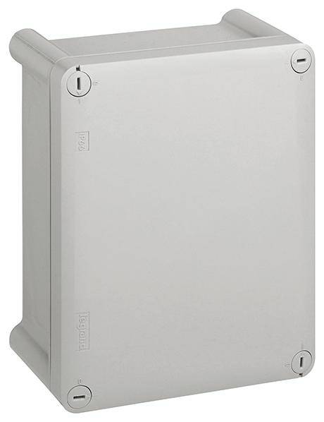 Téglalap alakú szürke ház lekerekített sarkokkal. Elektronikai alkatrészek biztonságos tárolására alkalmas.