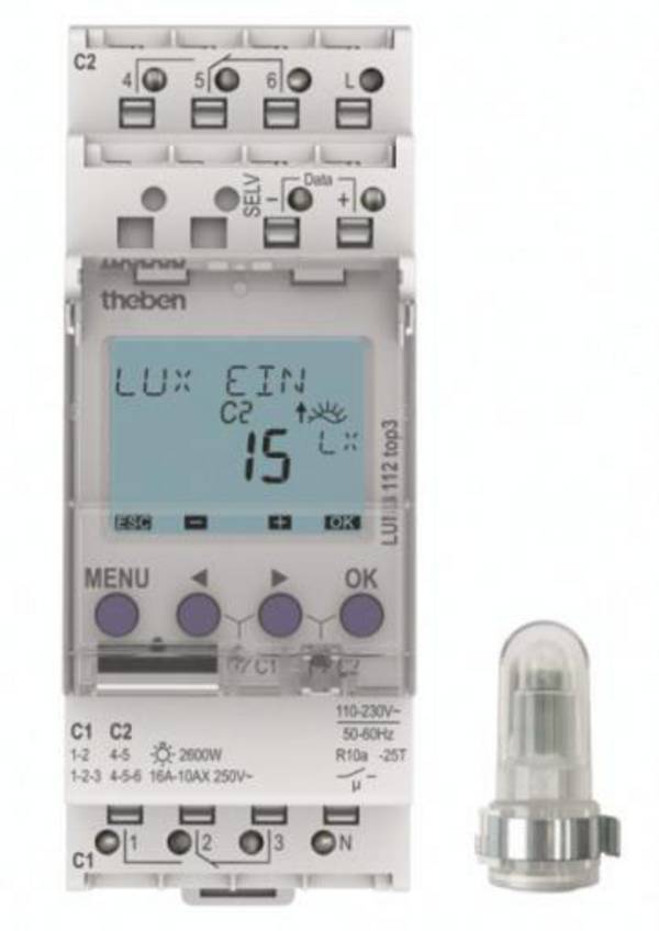 Theben LUNA 112 top3 AL Alkonykapcsoló 1 db 230 V