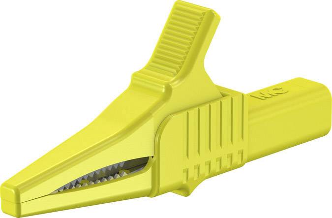 Stäubli XKK-1001 Biztonsági krokodilcsipesz CAT II Sárga