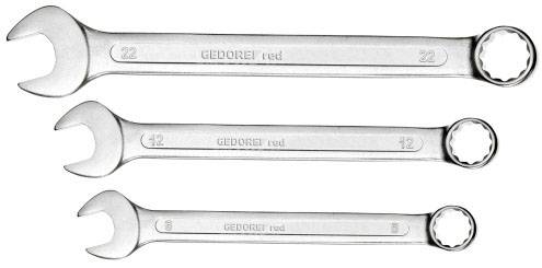 Gedore RED 3300992 R09105112 Racsnis csavarkulcs készlet 12 részes Kulcsszélesség (metrikus) 07 - 29 mm