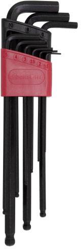 Gedore RED R36675009 Hajlított csavarhúzó készlet 1.5 mm, 2 mm, 2.5 mm, 3 mm, 4 mm, 5 mm, 6 mm, 8 mm, 10 mm 9 részes