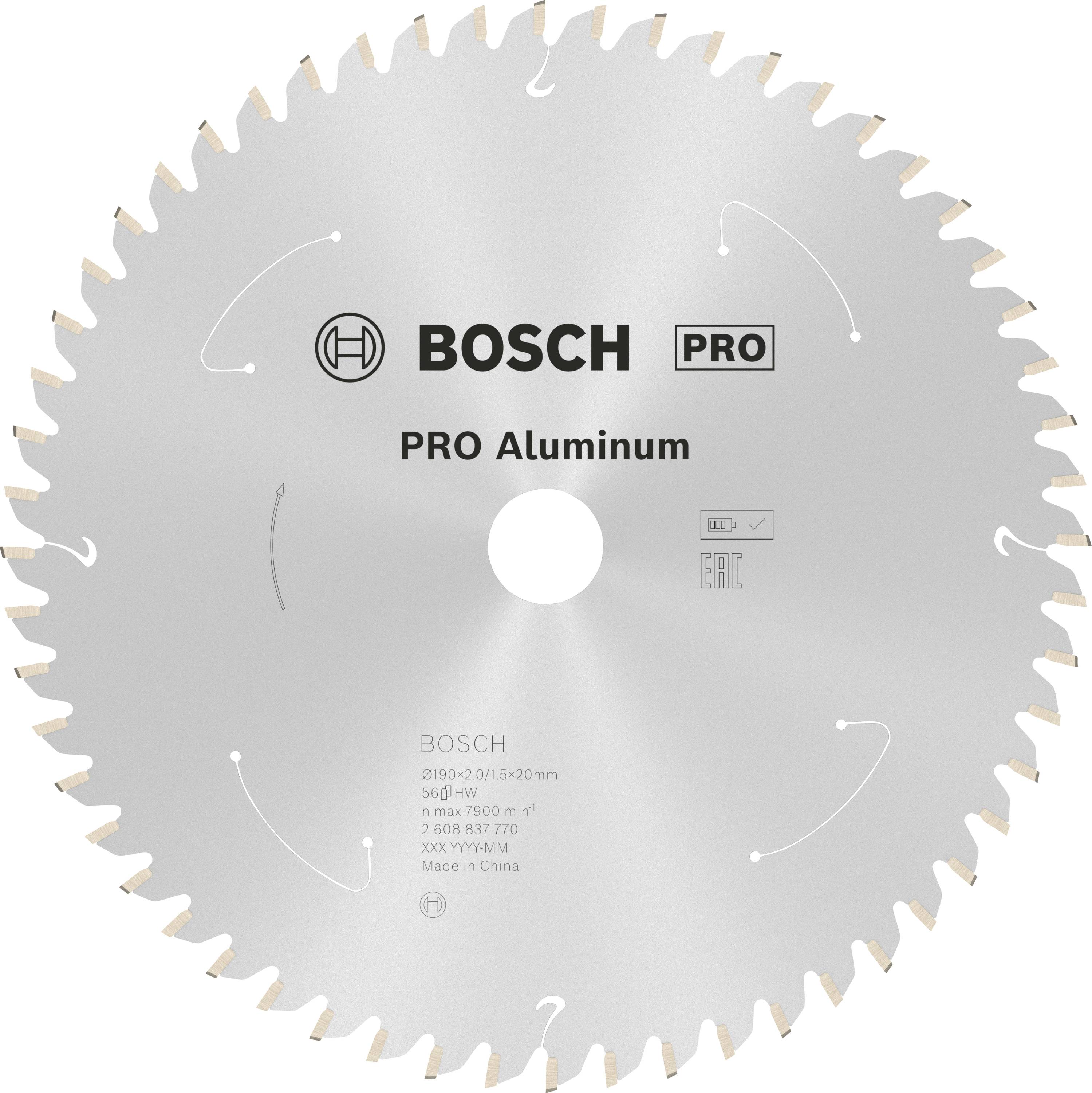 Bosch Accessories 2608837770 2608837770 Körfűrészlap 190 x 20 mm Fogak száma (collonként): 56 1 db