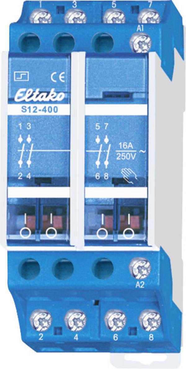 Áramlöket kapcsoló Kalapsín Eltako S12-400-230V 4 záró 230 V 10 A 2300 W 1 db