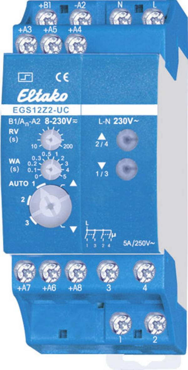 Áramlöket kapcsoló Kalapsín Eltako EGS12Z2-UC 4 záró 230 V 2 A 500 W 1 db