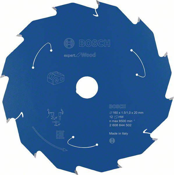 Bosch Accessories 2608644502 2608644502 Körfűrészlap 160 x 20 mm Fogak száma (collonként): 12 1 db