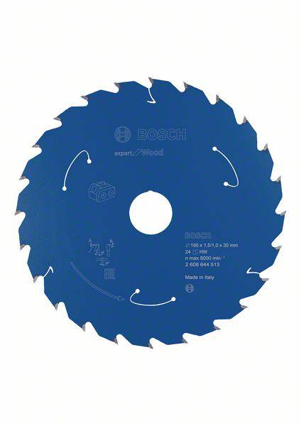 Bosch Accessories Expert for Wood 2608644513 Körfűrészlap 190 x 30 mm Fogak száma (collonként): 24 1 db