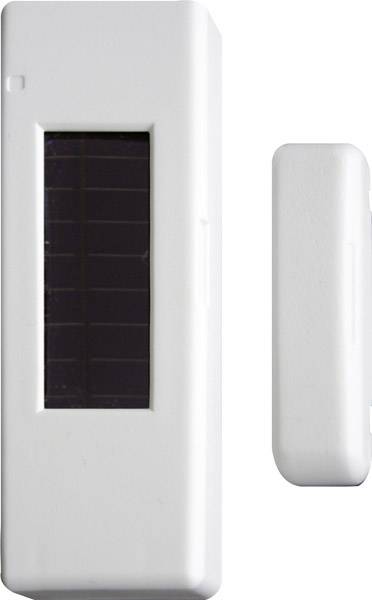 Két fehér, téglalap alakú eszköz, valószínűleg szenzorok, egymás mellett. A nagyobb eszköznek sötétre színezett ablaka van, a kisebb egyszerű.