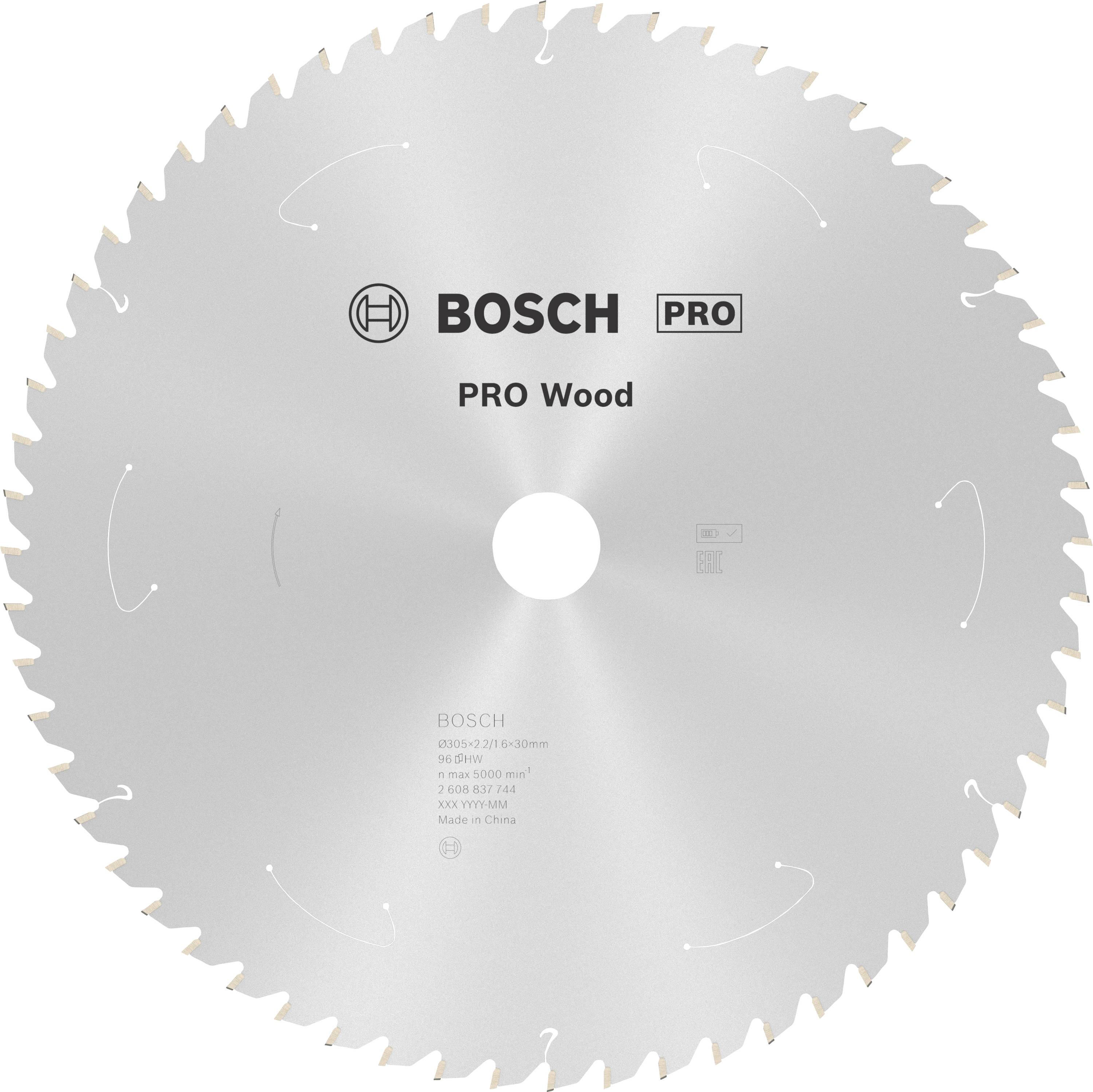 Bosch Accessories 2608837744 2608837744 Körfűrészlap 305 x 30 mm Fogak száma (collonként): 96 1 db