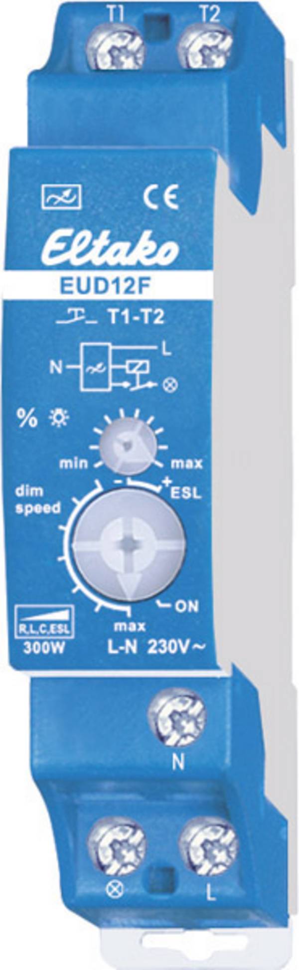 Eltako 21100830 Kalapsín dimmer Alkalmas fényforrásokhoz: Energiatakarékos izzó Kék