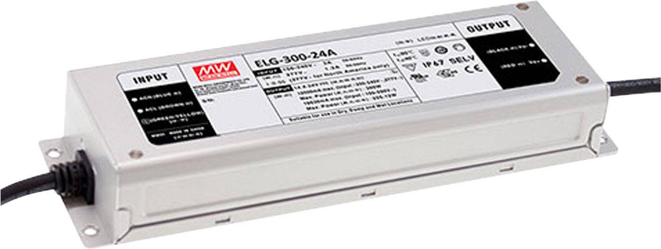 Egy téglalap alakú elektromos eszköz két feliratozással ellátott végponttal: 'BEMENET' és 'KIMENET'. A tetején sok műszaki információ látható.