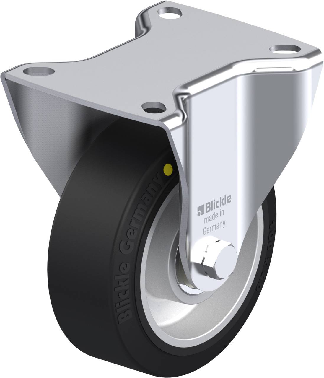 Blickle 610105 B-ALEV 100K-EL Fix görgő KerékØ: 100 mm Teherbírás (max.): 200 kg 1 db