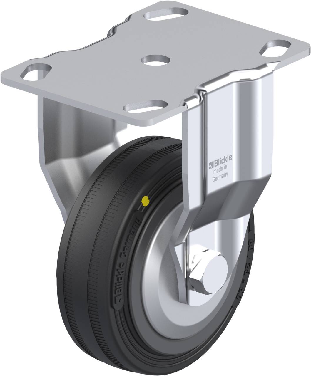 Blickle 642454 BKPA-VPA 80K-EL-FA Fix görgő KerékØ: 80 mm Teherbírás (max.): 60 kg 1 db