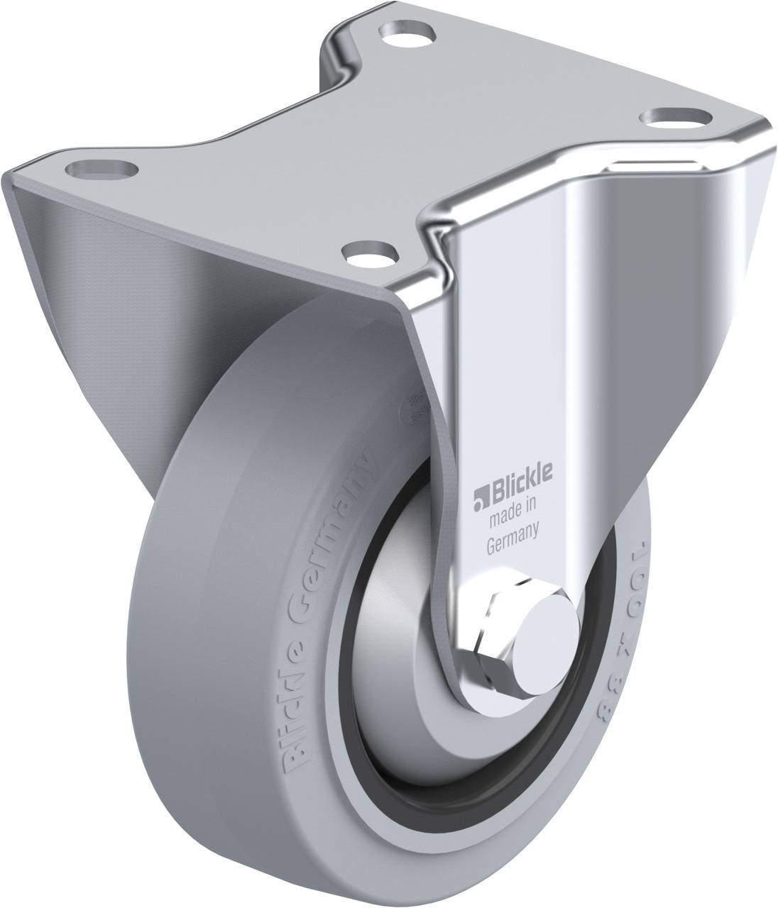 Blickle 304519 BK-POEV 100KA-1-SG-FA Fix görgő KerékØ: 100 mm Teherbírás (max.): 200 kg 1 db