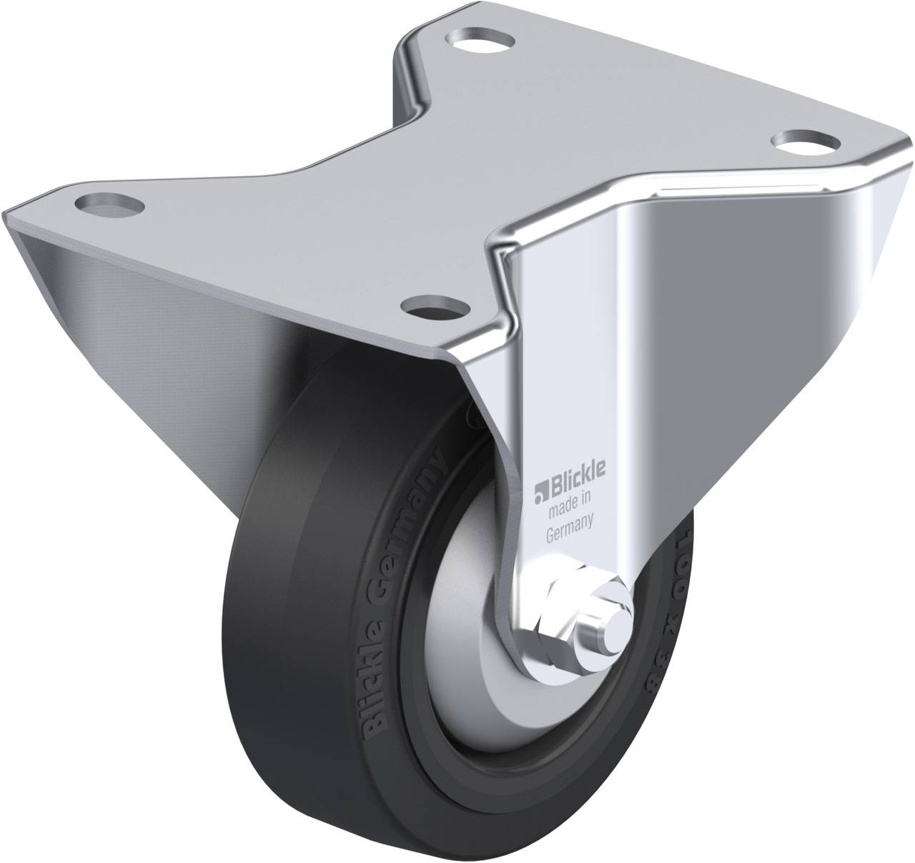 Blickle 749203 BK-POEV 100KA-3-FA Fix görgő KerékØ: 100 mm Teherbírás (max.): 200 kg 1 db