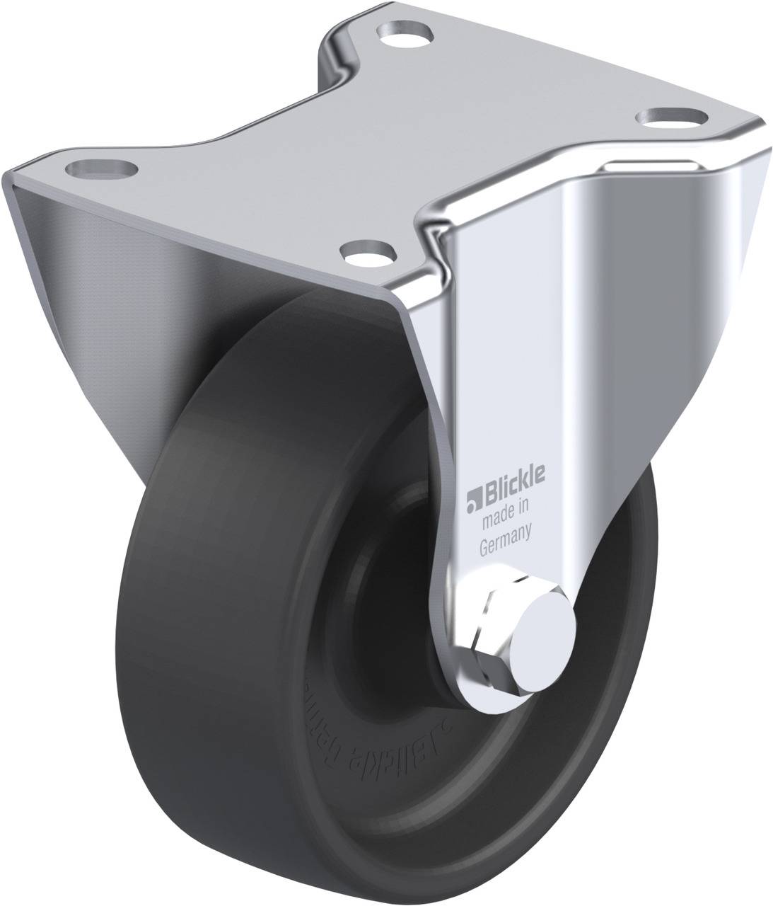 Blickle 754112 BK-POHI 102G-1 Fix görgő KerékØ: 100 mm Teherbírás (max.): 250 kg 1 db