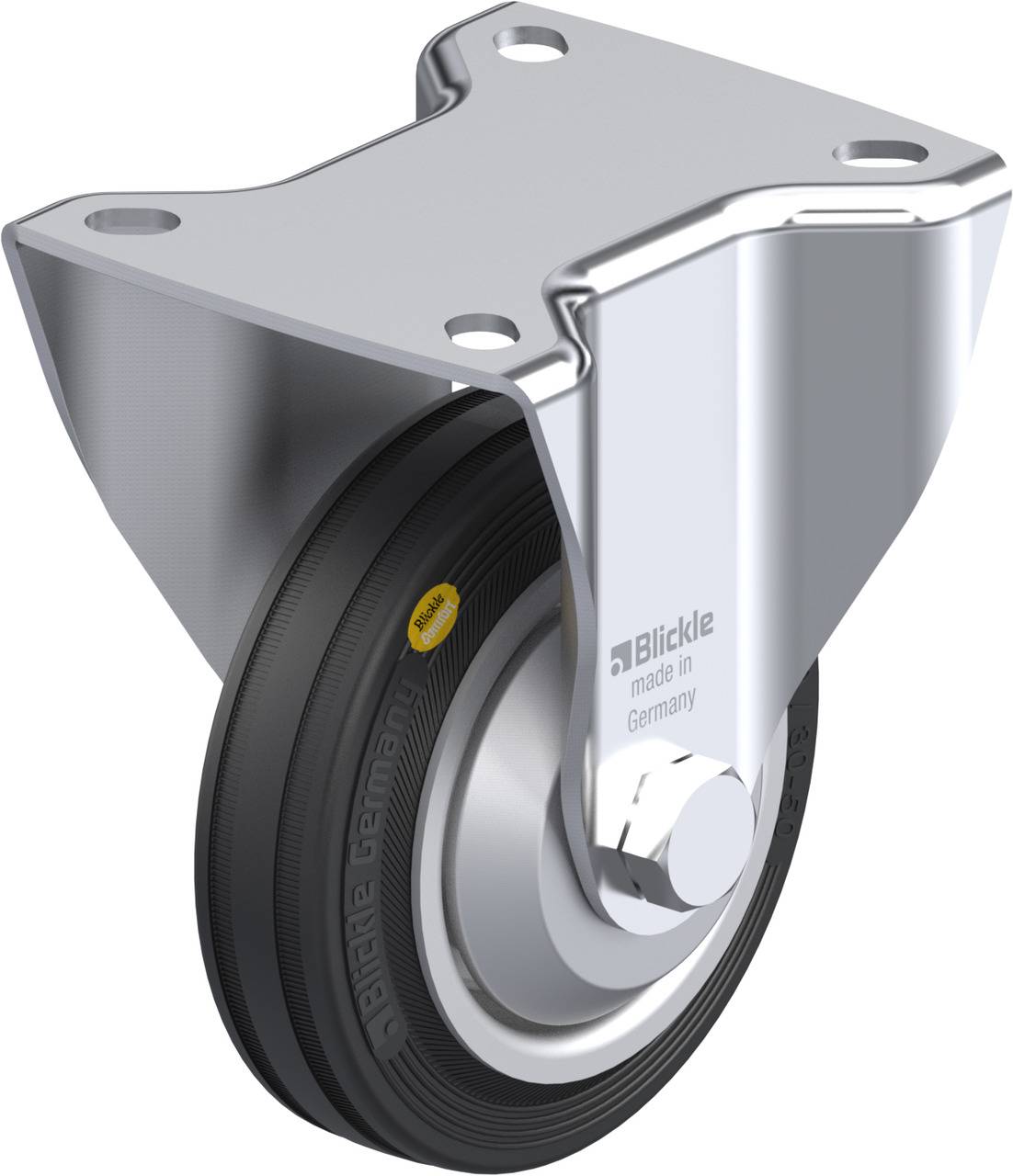 Blickle 308171 BK-RD 100R-1-FA Fix görgő KerékØ: 100 mm Teherbírás (max.): 100 kg 1 db