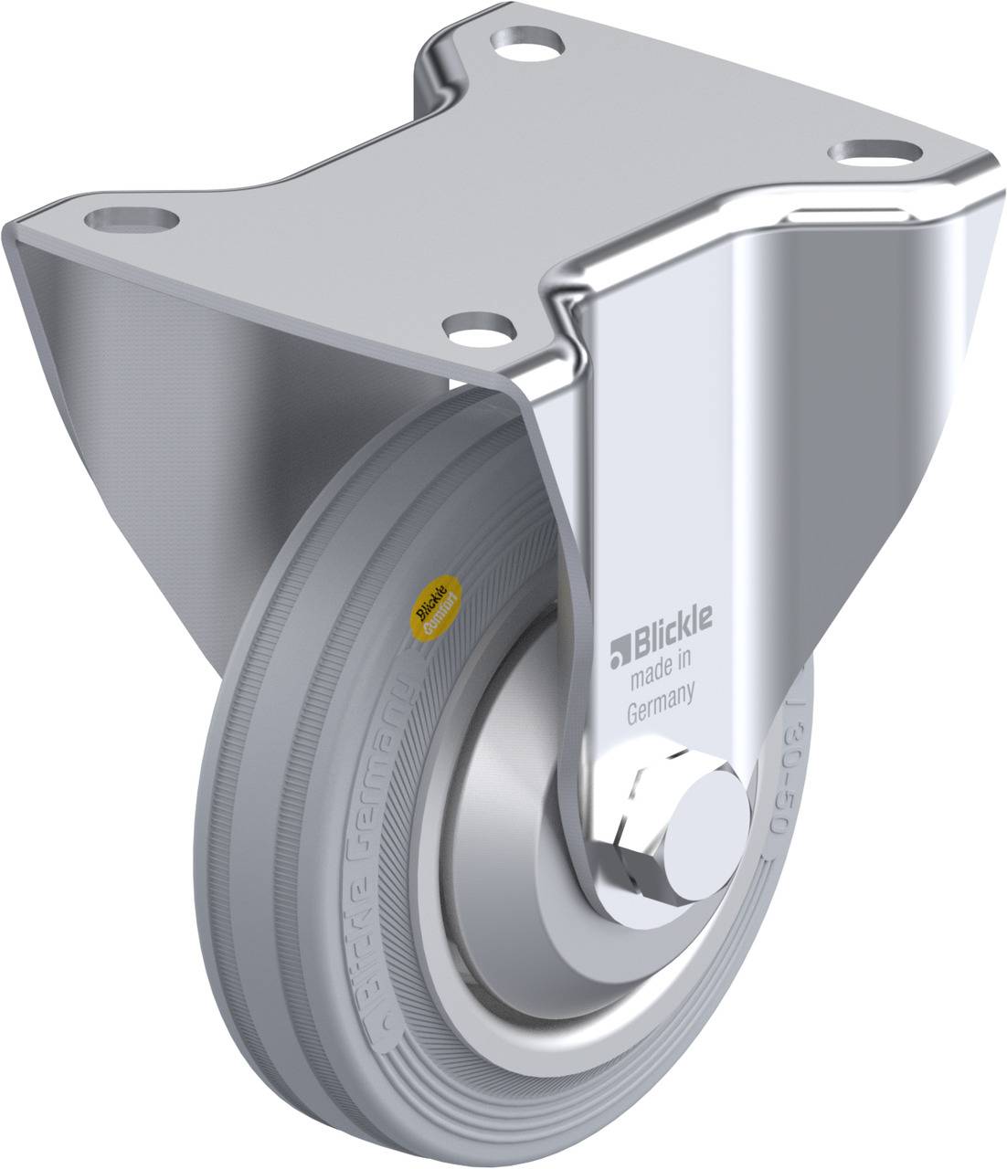 Blickle 686493 BK-RD 100R-1-VLI-FA Fix görgő KerékØ: 100 mm Teherbírás (max.): 100 kg 1 db