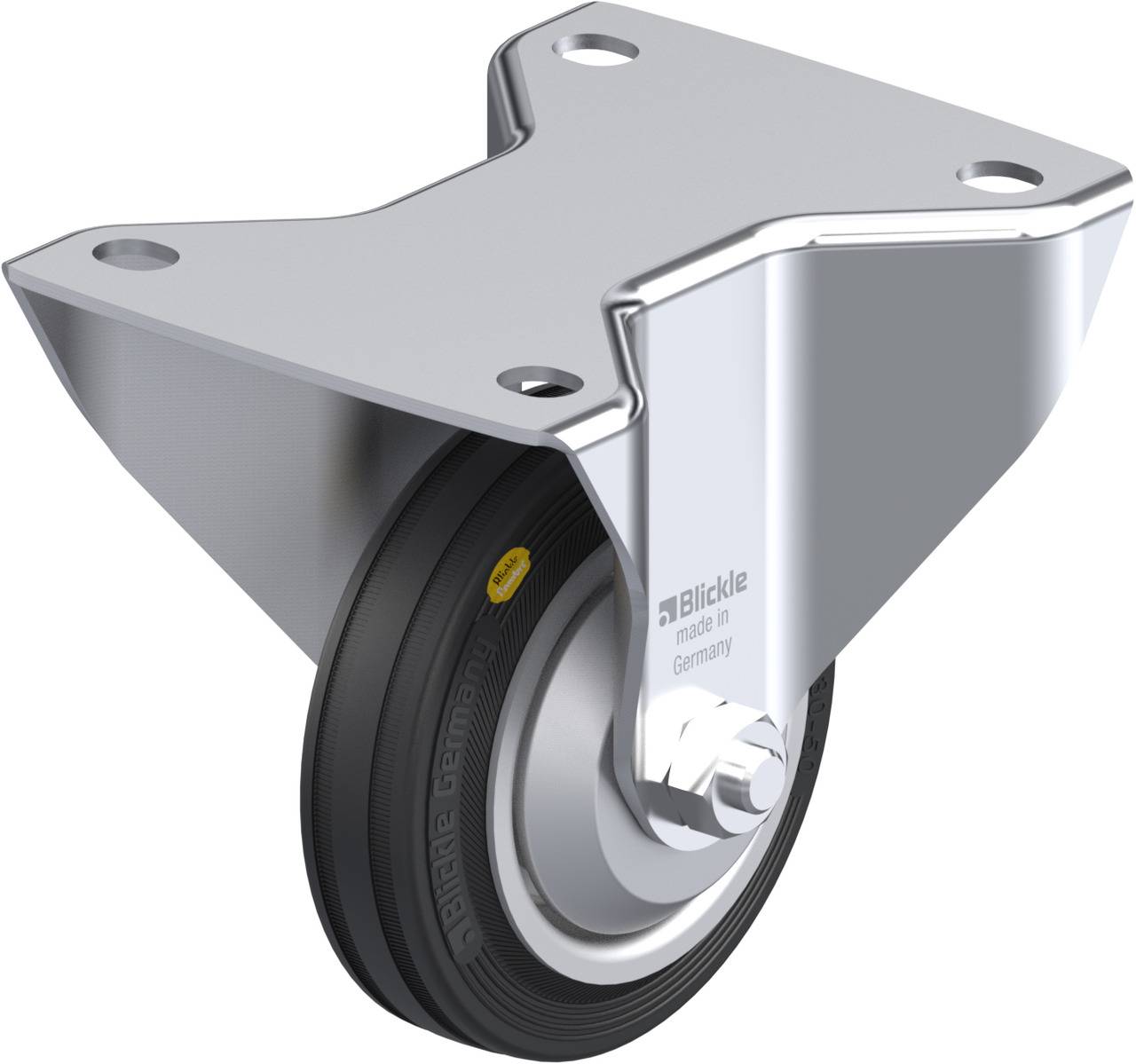 Blickle 453381 BK-RD 100R-3-FA Fix görgő KerékØ: 100 mm Teherbírás (max.): 100 kg 1 db