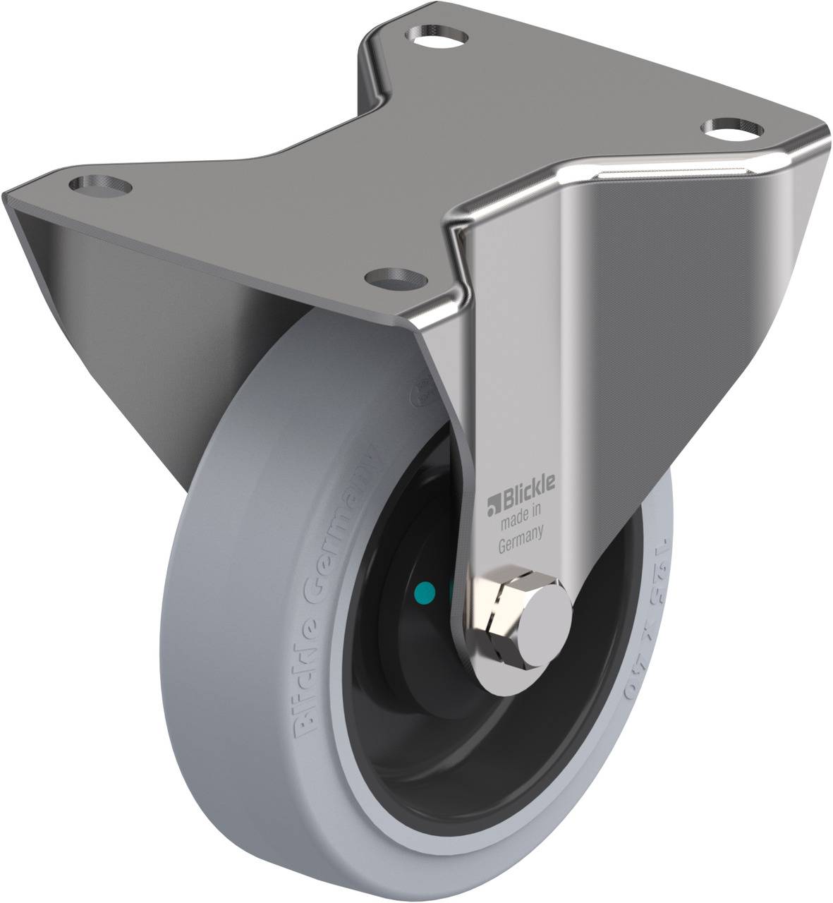 Blickle 758402 BKX-POEV 125KAD-3-SG Fix görgő KerékØ: 125 mm Teherbírás (max.): 250 kg 1 db