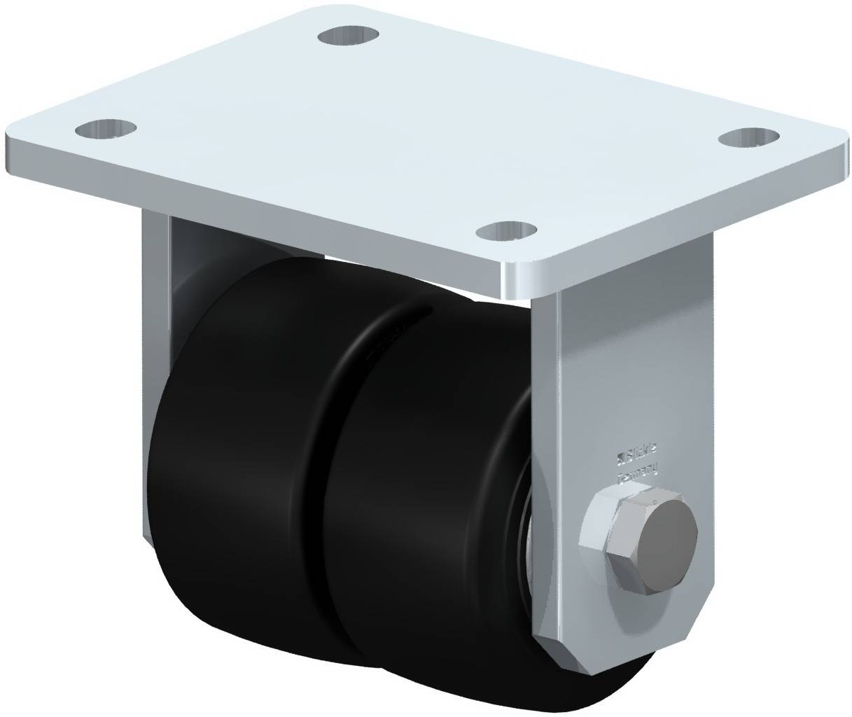 Blickle 759138 BOD-SE 80K Kettős bakgörgő KerékØ: 80 mm Teherbírás (max.): 360 kg 1 db