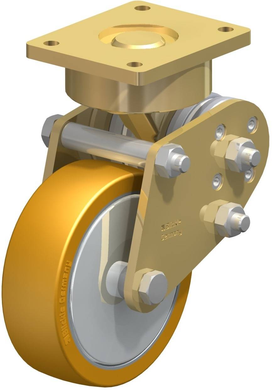 Blickle 585679 BPFE-ALTH 125K-FA Bakgörgő, rugós KerékØ: 125 mm Teherbírás (max.): 350 kg 1 db