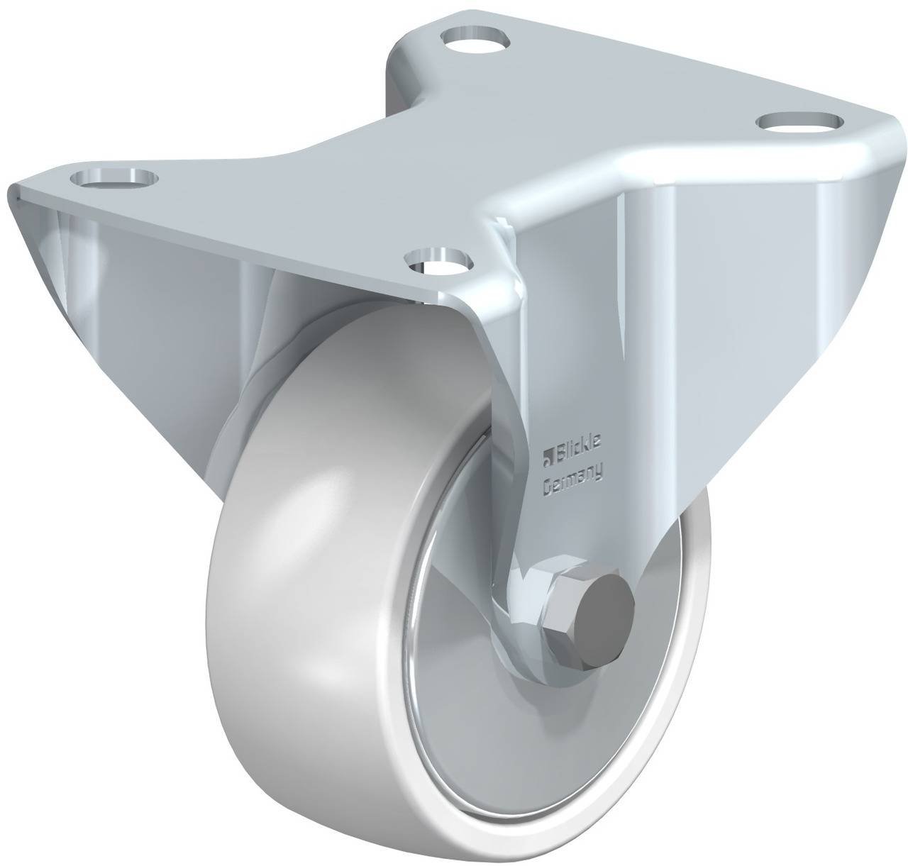 Blickle 239061 B-PO 75R-FA Fix görgő KerékØ: 75 mm Teherbírás (max.): 200 kg 1 db