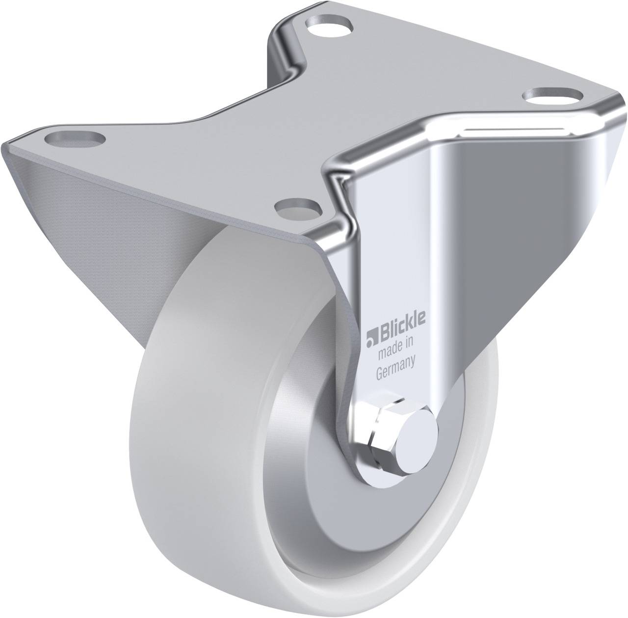 Blickle 739618 B-PO 80R-FA Fix görgő KerékØ: 80 mm Teherbírás (max.): 220 kg 1 db