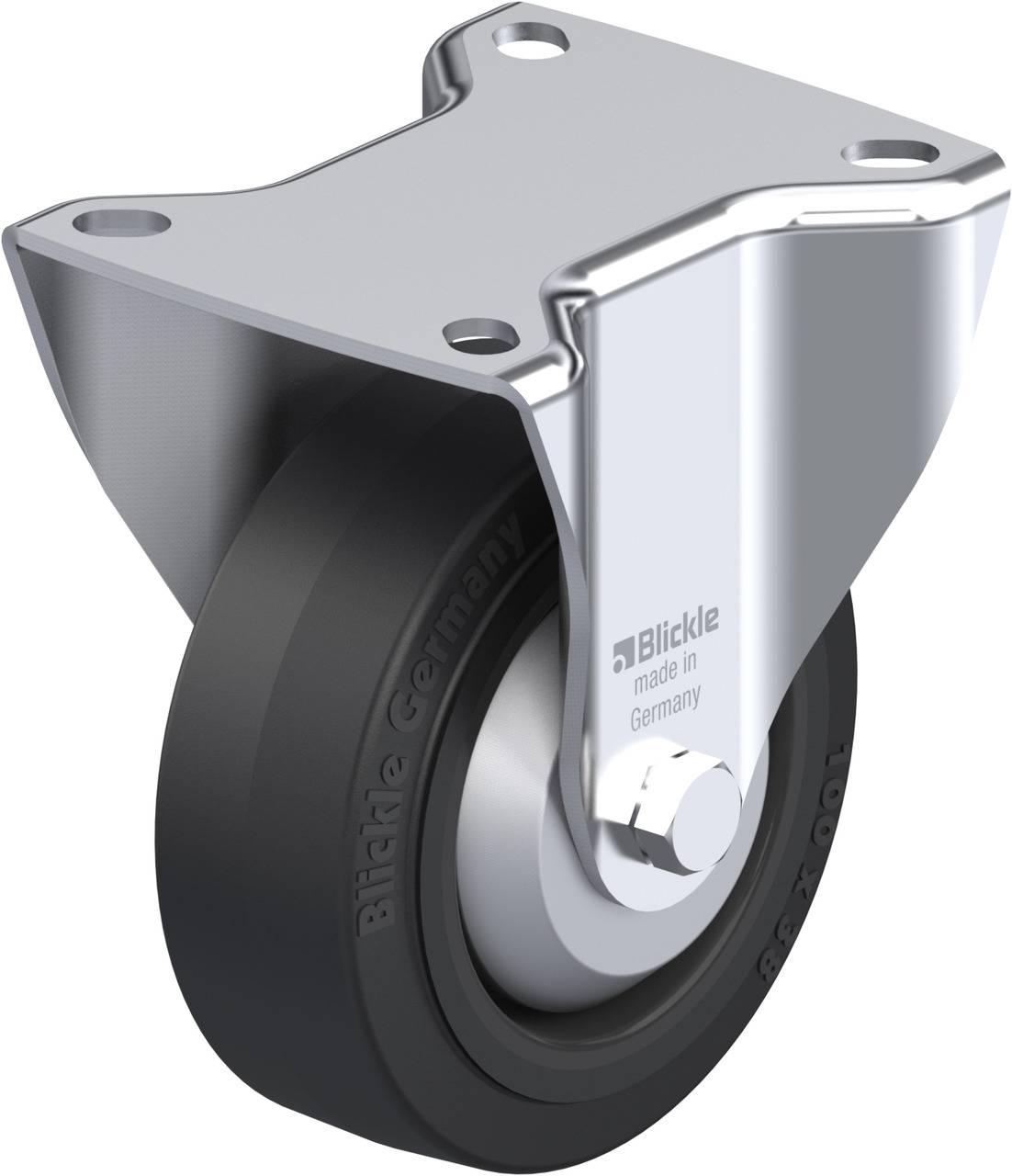 Blickle 604967 B-POEV 100G-FA Fix görgő KerékØ: 100 mm Teherbírás (max.): 200 kg 1 db