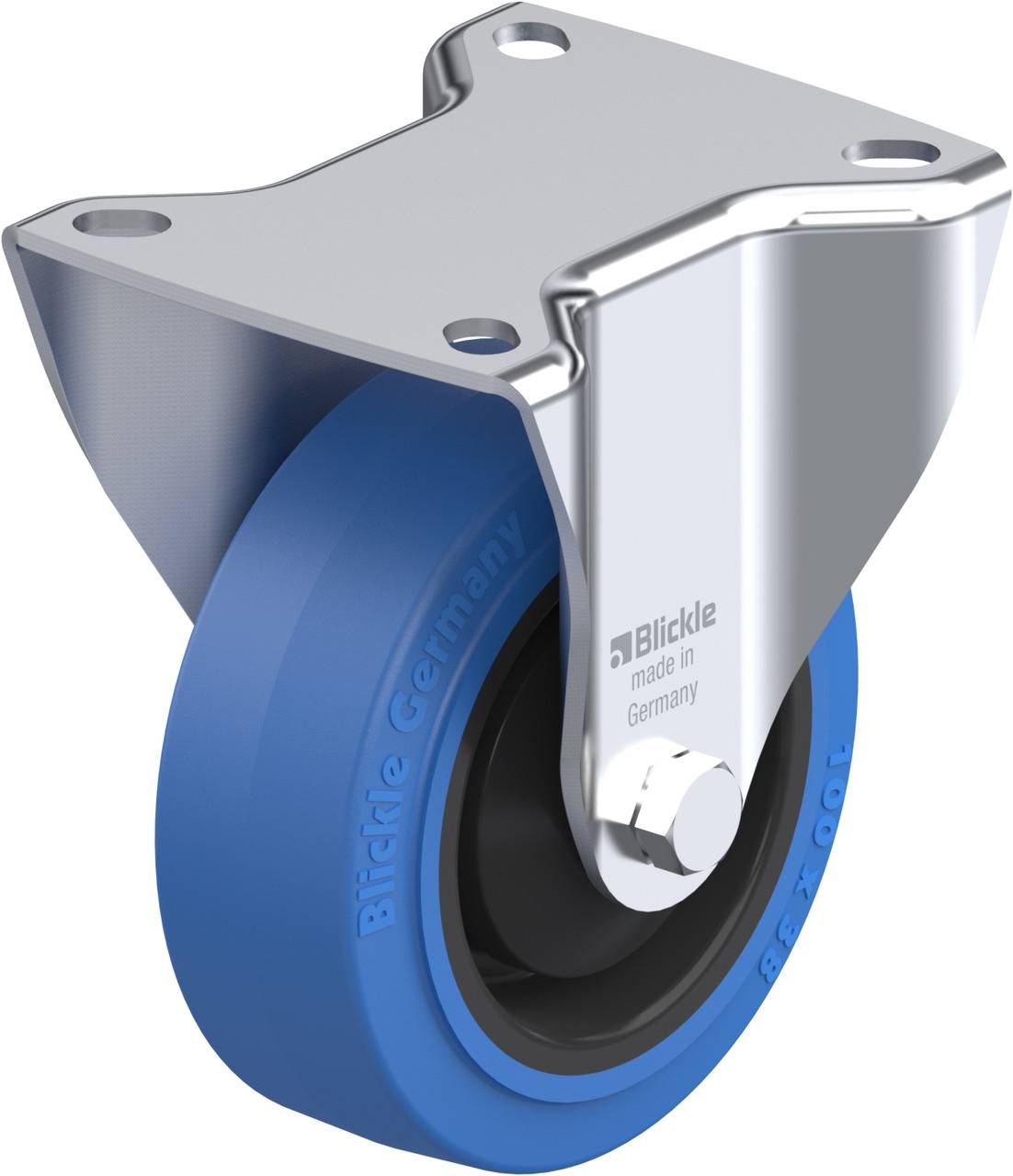 Blickle 622779 B-POEV 100KA-SB Fix görgő KerékØ: 100 mm Teherbírás (max.): 200 kg 1 db