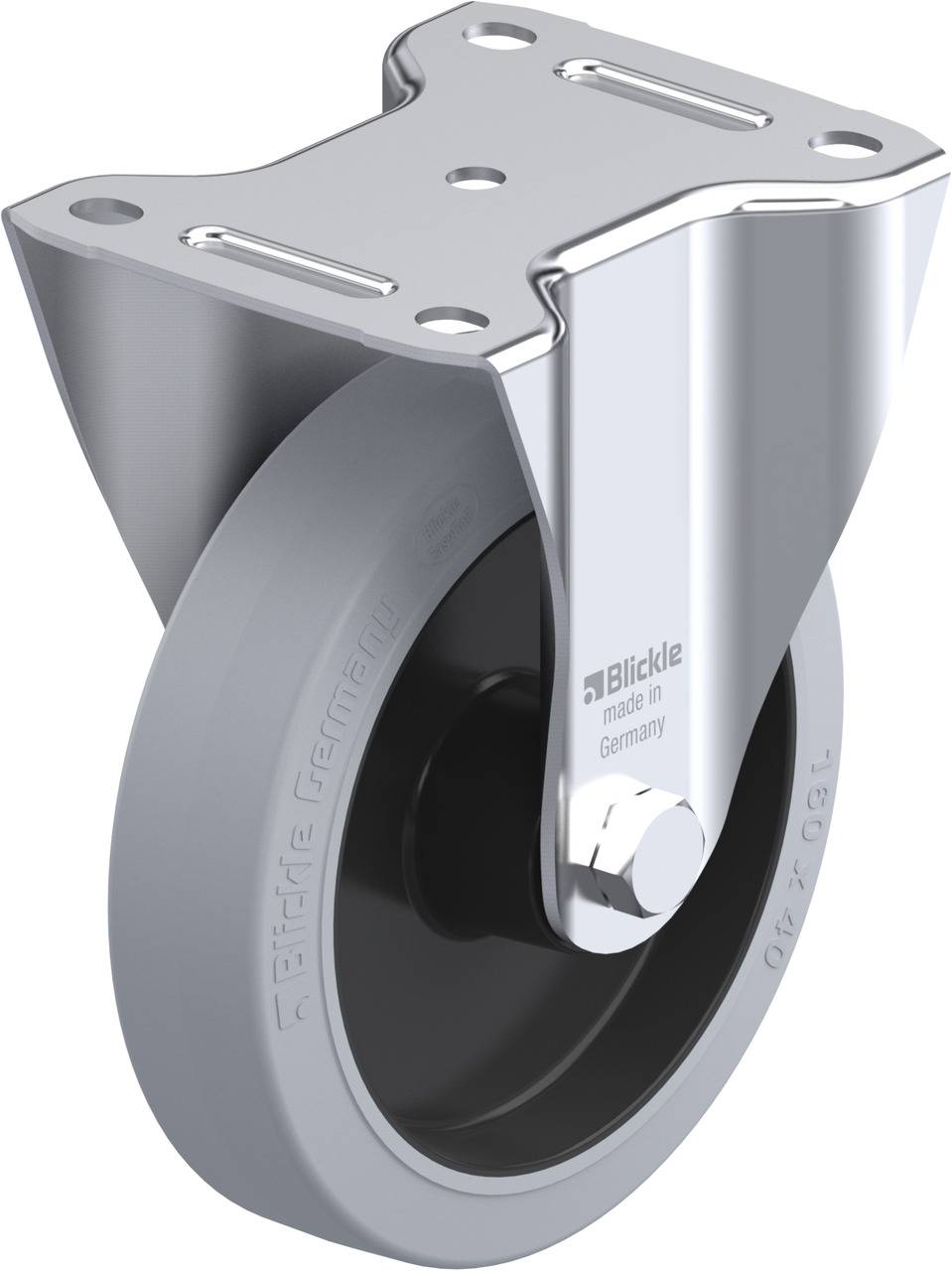 Blickle 850389 B-POEV 161XR-SG Fix görgő KerékØ: 160 mm Teherbírás (max.): 320 kg 1 db