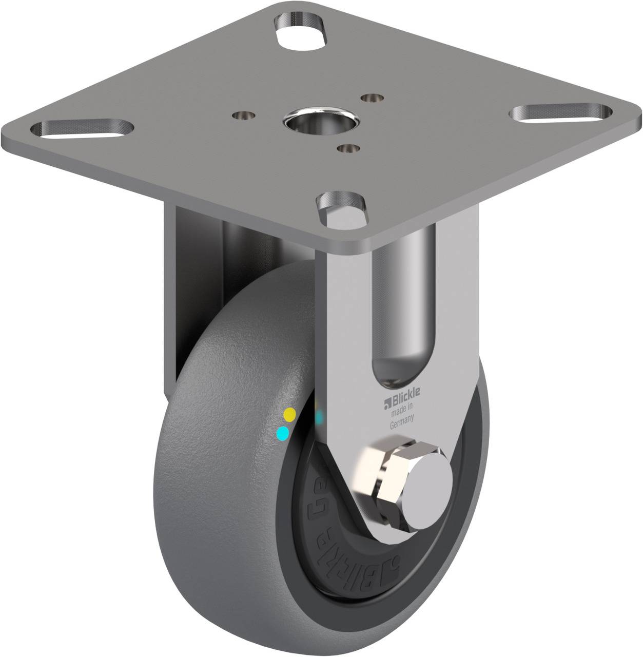 Blickle 853233 BPXA-TPA 50KFD-ELS Fix görgő KerékØ: 50 mm Teherbírás (max.): 30 kg 1 db