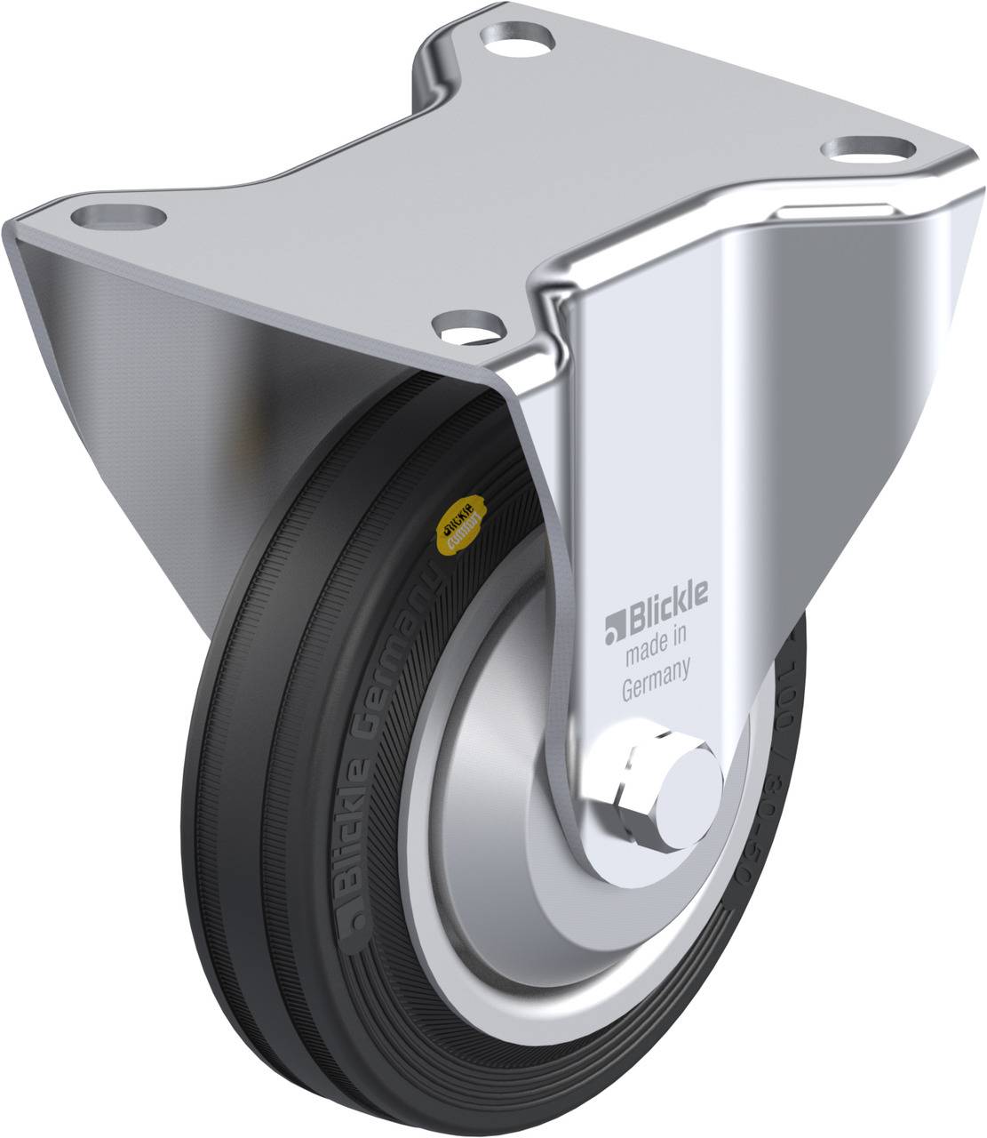 Blickle 69377 B-RD 100R-FA Fix görgő KerékØ: 100 mm Teherbírás (max.): 100 kg 1 db