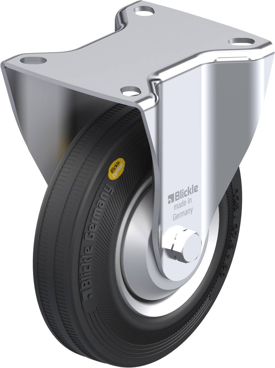 Blickle 60574 B-RD 125R-FA Fix görgő KerékØ: 125 mm Teherbírás (max.): 120 kg 1 db