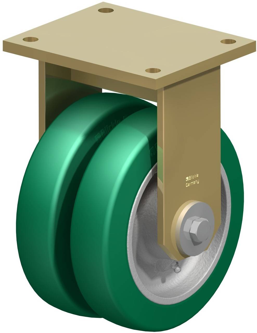 Blickle 754215 BSD-GST 200K-35 Kettős bakgörgő KerékØ: 200 mm Teherbírás (max.): 1600 kg 1 db