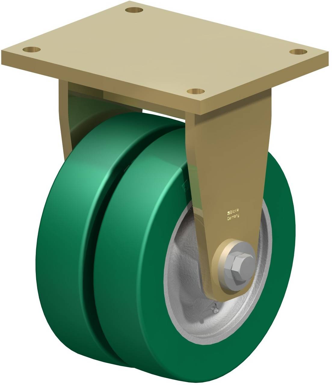 Blickle 754217 BSD-GST 250K Kettős bakgörgő KerékØ: 250 mm Teherbírás (max.): 2400 kg 1 db