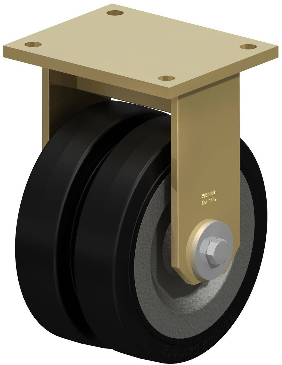Blickle 625087 BSD-SE 200K-35 Kettős bakgörgő KerékØ: 200 mm Teherbírás (max.): 1200 kg 1 db