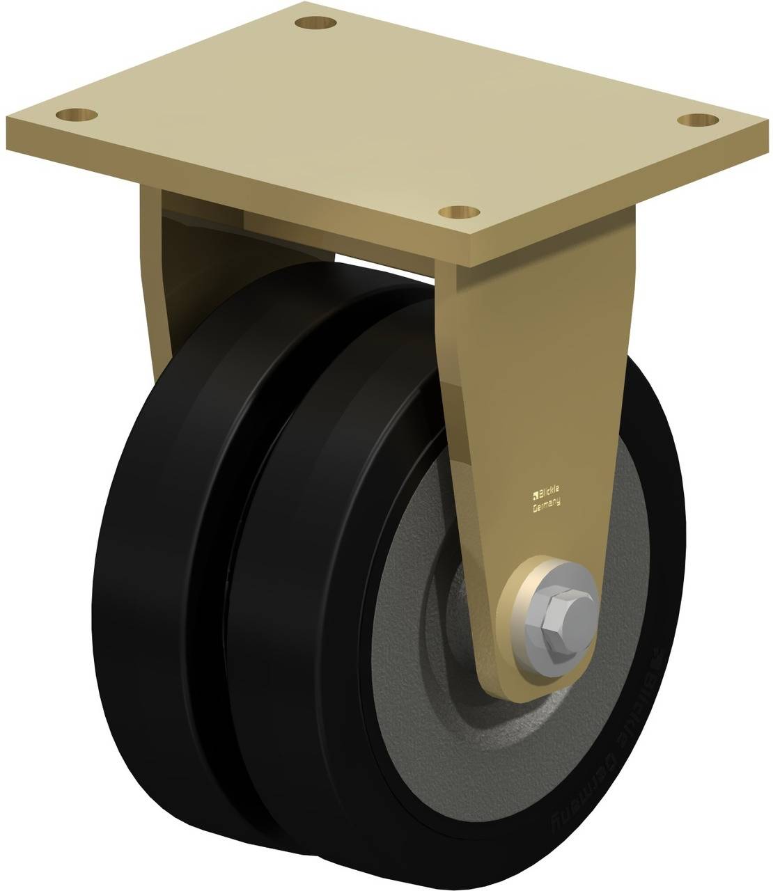 Blickle 37010 BSD-SE 250K Kettős bakgörgő KerékØ: 250 mm Teherbírás (max.): 1700 kg 1 db