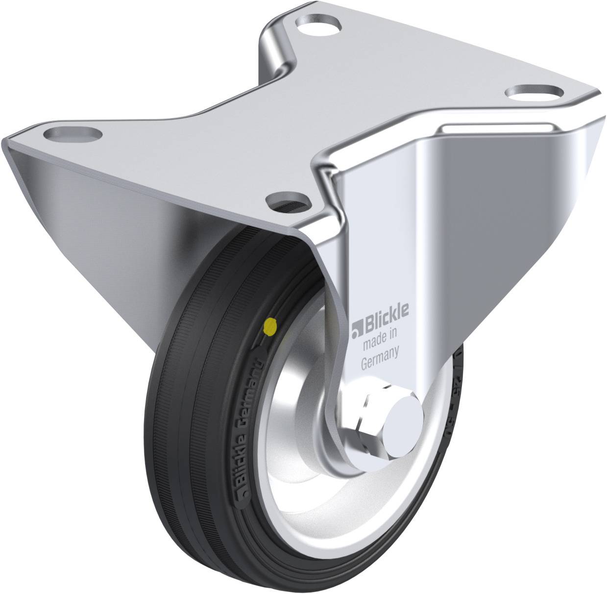 Blickle 60772 B-V 80R-EL Fix görgő KerékØ: 80 mm Teherbírás (max.): 50 kg 1 db