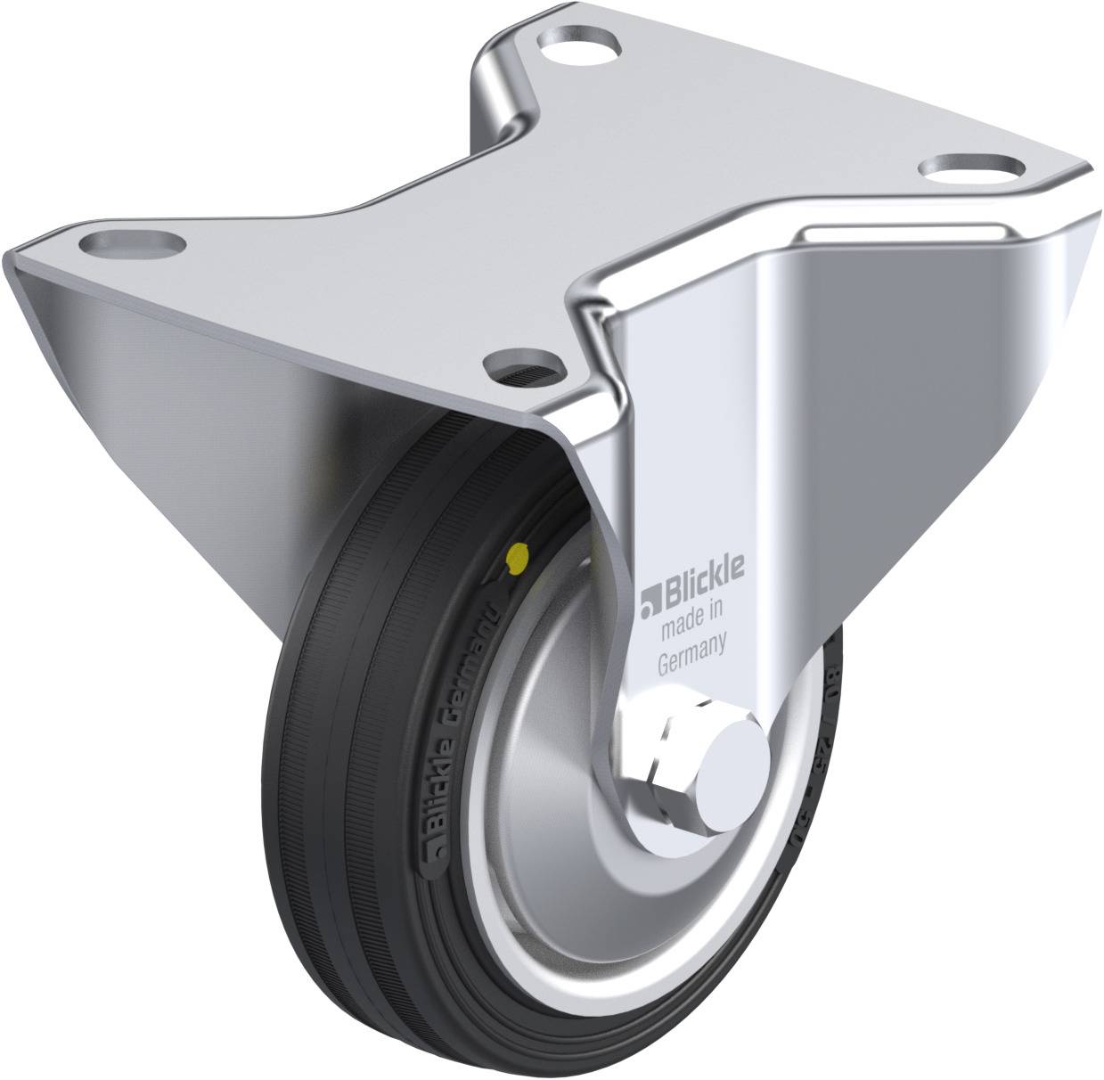 Blickle 238055 B-V 80R-EL-FA Fix görgő KerékØ: 80 mm Teherbírás (max.): 50 kg 1 db