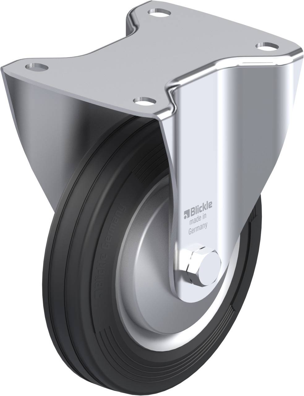 Blickle 317768 B-VE 160R-FA Fix görgő KerékØ: 160 mm Teherbírás (max.): 135 kg 1 db