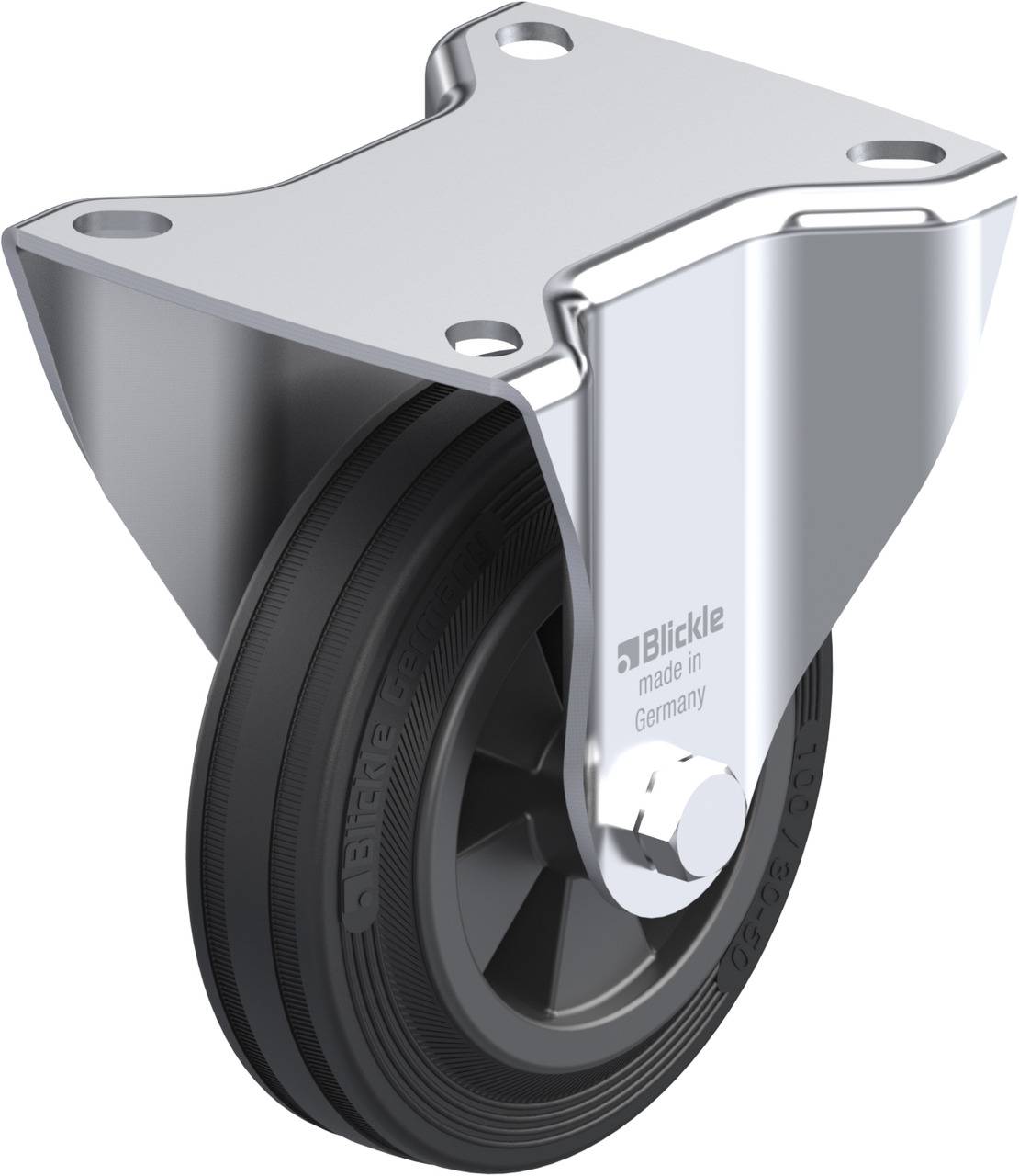 Blickle 286310 B-VPP 100G Fix görgő KerékØ: 100 mm Teherbírás (max.): 70 kg 1 db